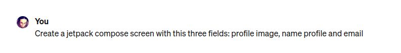 Creating Jetpack Compose Profile Screen with ChatGPT